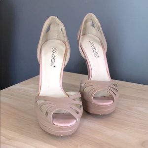 Nude Shoe Dazzle heels